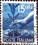 Sellos de Europa - Italia -  Intercambio 0,20 usd 15 l. 1946