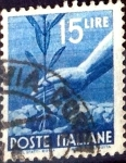 Sellos de Europa - Italia -  Intercambio 0,20 usd 15 l. 1946