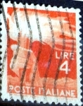 Stamps Italy -  Intercambio 0,20 usd 4 l. 1946