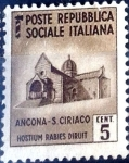 Stamps Italy -  Intercambio m2b 0,20 usd 5 cent. 1944
