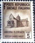 Sellos de Europa - Italia -  Intercambio cr5f 0,20 usd 5 cent. 1944