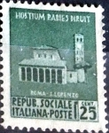 Stamps Italy -  Intercambio m2b 0,20 usd 25 cent. 1944