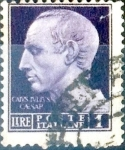 Stamps Italy -  Intercambio 0,20 usd 1 l. 1942