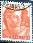 Stamps Italy -  Intercambio 0,20 usd 10 l. 1961