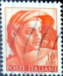 Stamps Italy -  Intercambio 0,20 usd 10 l. 1961