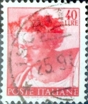 Stamps Italy -  Intercambio 0,20 usd 40 l. 1961