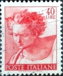Stamps Italy -  Intercambio 0,20 usd 40 l. 1961