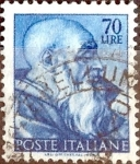 Stamps Italy -  Intercambio 0,20 usd 70 l. 1961