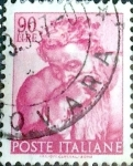Stamps Italy -  Intercambio 0,20 usd 90 l. 1961