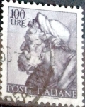 Stamps Italy -  Intercambio 0,20 usd 100 l. 1961