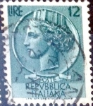 Stamps Italy -  Intercambio 0,20 usd 12 l. 1955