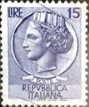 Sellos de Europa - Italia -  Intercambio 0,20 usd 15 l. 1955