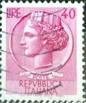 Stamps Italy -  Intercambio 0,20 usd 40 l. 1960
