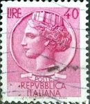 Stamps Italy -  Intercambio 0,20 usd 40 l. 1960