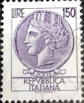Stamps Italy -  Intercambio 0,20 usd 150 l. 1976