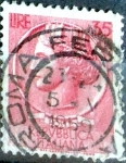 Stamps Italy -  Intercambio 0,20 usd 35 l. 1955