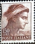 Stamps Italy -  Intercambio m2b 0,20 usd 150 l. 1961