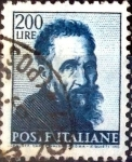 Stamps Italy -  Intercambio 0,20 usd 200 l. 1961