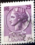 Stamps Italy -  Intercambio 0,20 usd 25 l. 1968