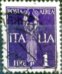 Stamps : Europe : Italy :  Intercambio cr5f 0,20 usd 1 l. 1930