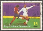 Stamps Equatorial Guinea -   Football Scene-  Spanish football