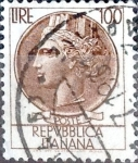 Stamps Italy -  Intercambio 0,20 usd 100 l. 1959