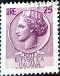 Sellos de Europa - Italia -  Intercambio 0,20 usd 25 l. 1968