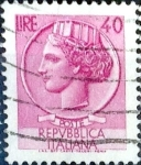 Stamps Italy -  Intercambio 0,20 usd 40 l. 1968