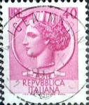 Stamps Italy -  Intercambio 0,20 usd 40 l. 1968