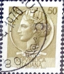 Stamps Italy -  Intercambio 0,20 usd 50 l. 1968