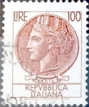 Stamps Italy -  Intercambio 0,20 usd 100 l. 1968