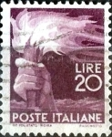 Sellos de Europa - Italia -  Intercambio 0,20 usd 20 l. 1945