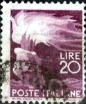 Stamps Italy -  Intercambio 0,20 usd 20 l. 1945