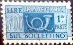 Stamps Italy -  Intercambio 0,40 usd 700 l. 1966