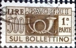 Sellos de Europa - Italia -  Intercambio 0,30 usd 500 l. 1957