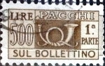 Stamps Italy -  Intercambio 0,30 usd 500 l. 1957