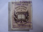 Stamps Venezuela -  Primer Festival del Libro de América, Nov:1956.