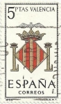 Sellos de Europa - Espaa -  ESCUDOS DE CAPITAL DE PROVINCIA. GRUPO V. Nº 50. VALÈNCIA. EDIFIL 1697