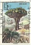 Stamps : Europe : Spain :  FLORA, IIa SERIE. DRAGO, Dracaena draco. EDIFIL 2124