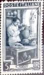 Stamps Italy -  Intercambio 0,20 usd 5 l. 1950
