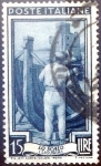 Stamps Italy -  Intercambio 0,20 usd 15 l. 1950