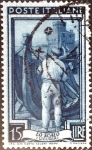 Stamps : Europe : Italy :  Intercambio 0,20 usd 15 l. 1950