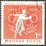 Stamps Hungary -  75 años de Comité Olímpico de Hungría 