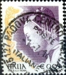 Stamps Italy -  Intercambio 0,20 usd 3 cent. 2002