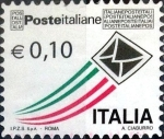Stamps Italy -  Intercambio 0,20 usd 10 l. 2010