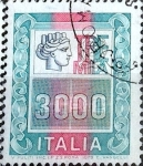 Stamps Italy -  Intercambio 0,20 usd 3000 l. 1979