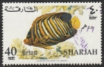 Sellos de Asia - Emiratos �rabes Unidos -  Sharjah - Pez pygoplites diacanthus