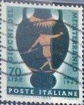 Stamps Italy -  Intercambio cr2f 0,20 usd 70 l. 1963