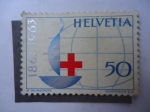 Sellos de Europa - Suiza -  Centenario de la Cruz Roja Internacional -1863-1963.