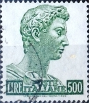 Stamps Italy -  Intercambio 0,20 usd 500 l. 1957